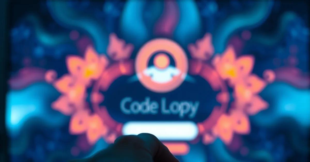 Close-up of a hand entering an activation code on a remote control in front of a glowing streaming app login screen